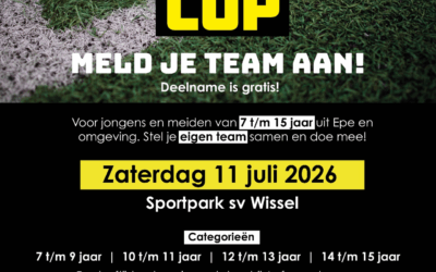 4×4 CUP van S.V. Wissel vindt zaterdag 11 juli plaats