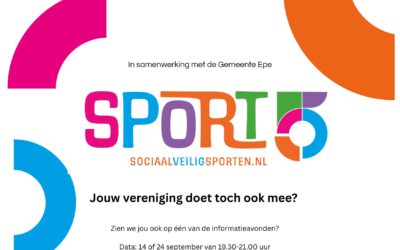 Sport5: samen zorgen voor een sociaal veilige sportomgeving!